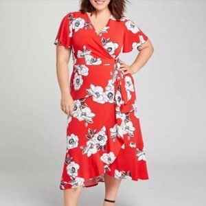 Lane Bryant Floral Midi Dress